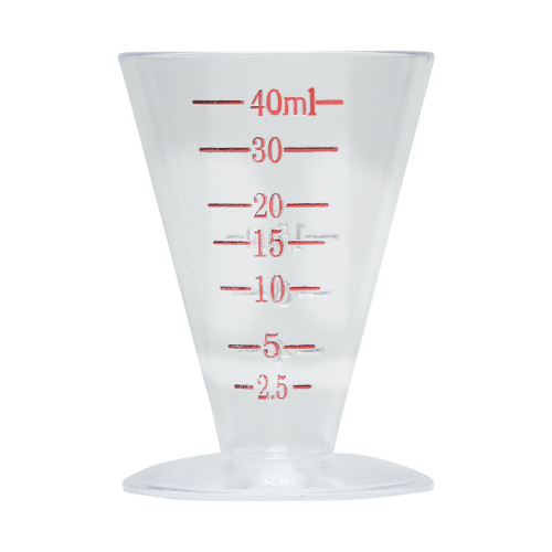 Medication Conical Measure Cup 40ml Markings Three Cups